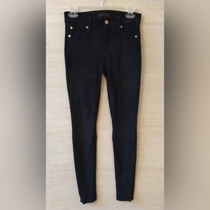 7 For All Mankind Super Soft Skinny Black Trousers (25)